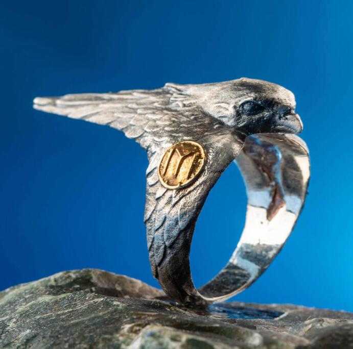 ertugrul thumb ring eagle of the kayi tribe,