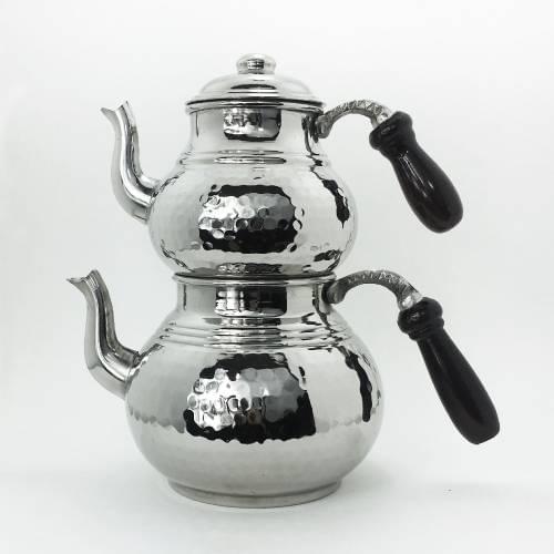 اباريق شاي عثمانية مزدوجة فضة