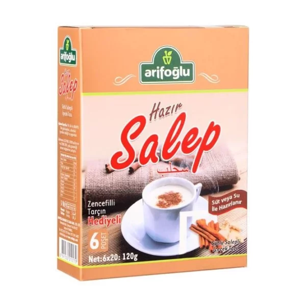 Arifoglu Turkish Sahlab Envelopes - 6 Sachets - 120 gr