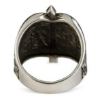 Alp Arslan ring, falcon and star model - 925 silver