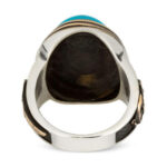 Barbaros ring with turquoise stone - silver 925