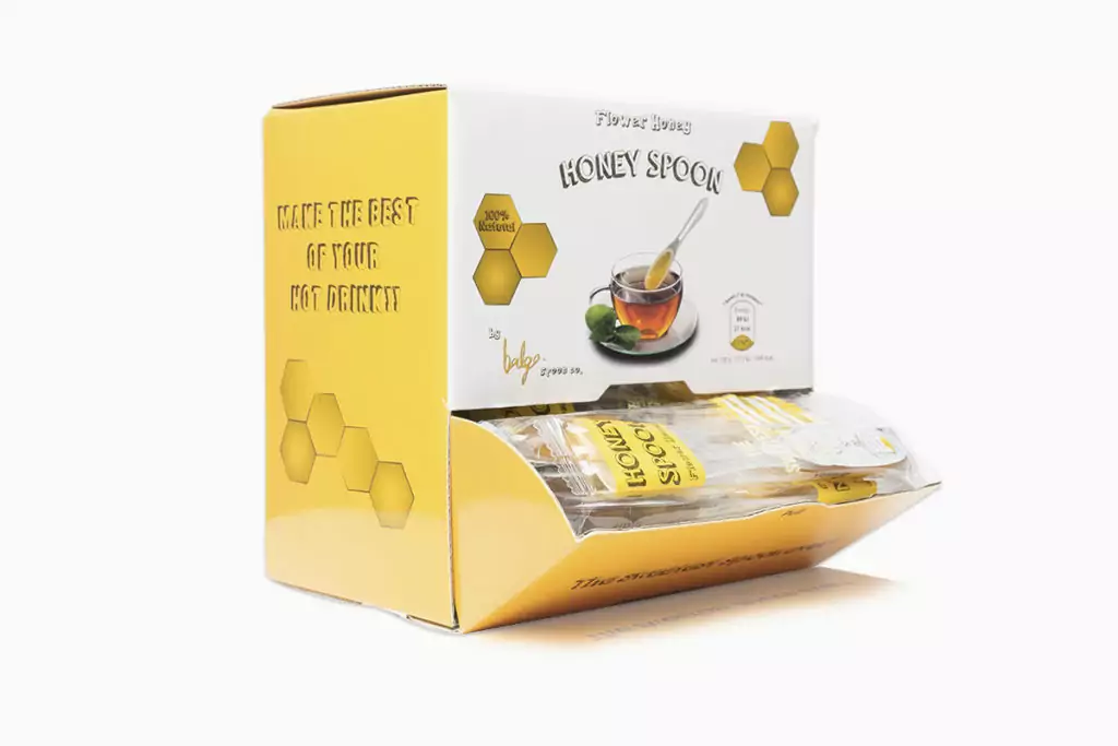 علبة ملاعق عسل الزهور الطبيعي 120 ملعقة 7 غرام من أفضل مزارع العسل التركية توصيل سريع من قصر الباشا إلى باب منزلك اطلب الآن.