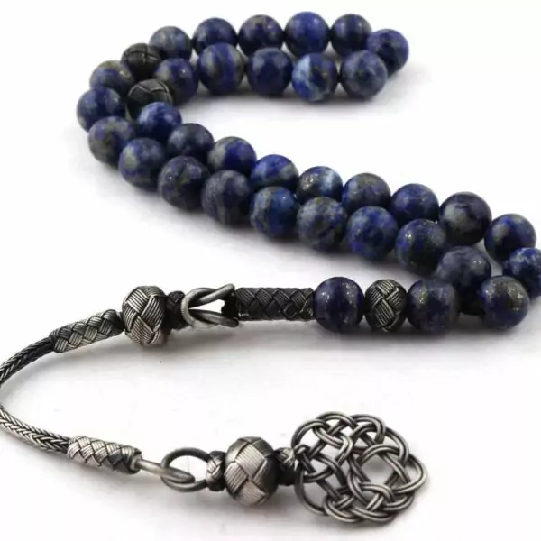 Kazaz rosary for men, silver and lapis lazuli Fast worldwide delivery to your doorstep.