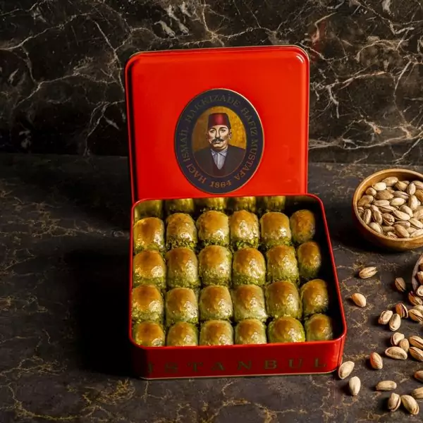 Hafez Mustafa Rolled Pistachio Baklava- small