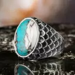 Turquoise stone ring