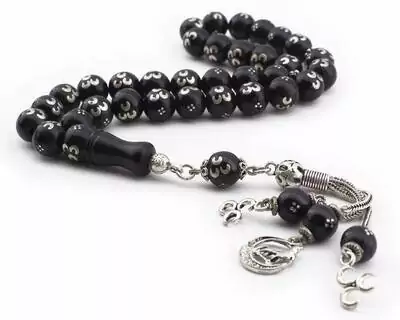 Rosary with Georgian stone, Model 3, Crescent caliber 925, with its distinctive design. Fast shipping, from 3 to 7 working days, to all parts of the world. Order now from Bashasaray