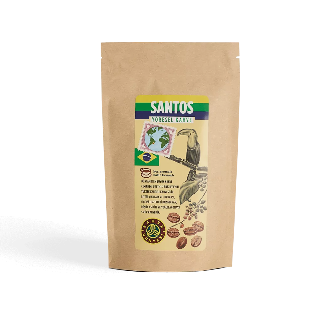 قهوة سانتوس البرازيلية 200 غرام قهوة دنياسي