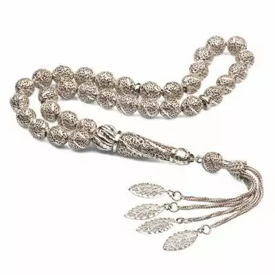 925 silver openwork rosary